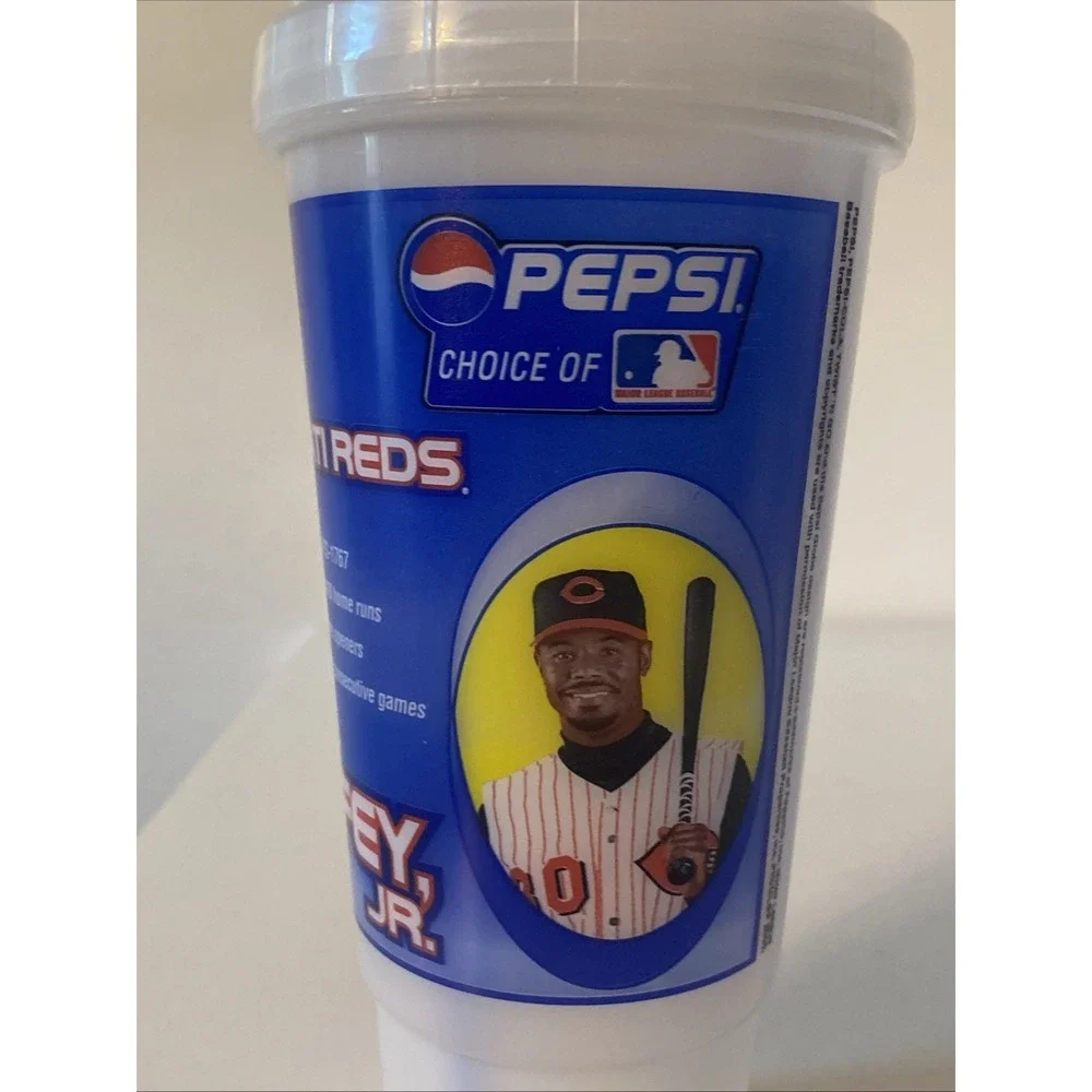 Vtg. Ken Griffey Jr PEPSI Chic Twist 'n Go Bottle Cup 32 Oz. Cincinnati Reds